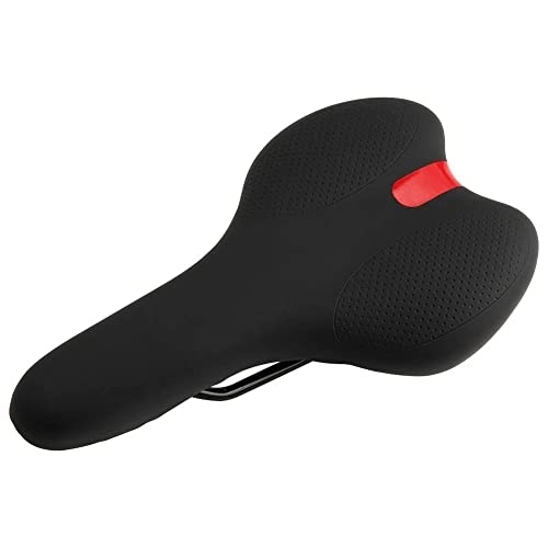 Mountain Bike Seat : COUYY Bicycle saddle mountain bike road bike bicycle seat cover faux leather saddle men and women riding comfortably, A