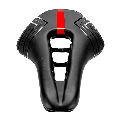 Mountain Bike Seat : COUYY Bicycle Saddle Mountain Road Bike Seat PU Leather Gel Filled Cycling Cushion Comfortable Shockproof Bicycle Saddles, A
