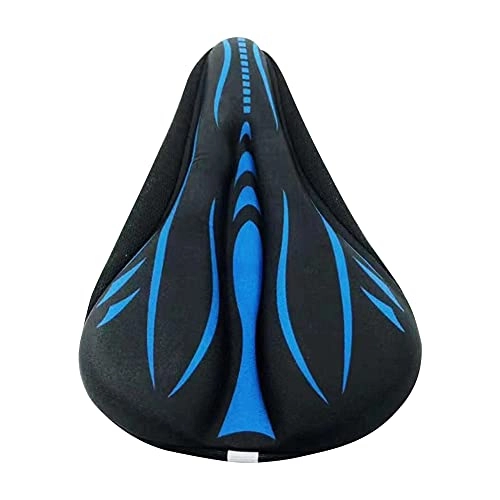 Mountain Bike Seat : COUYY Bicycle saddle Soft Silicone Gel Pad Cushion Cover Bicycle Saddle Seat Mountain Bike Cycling Thickened Extra Comfor, A