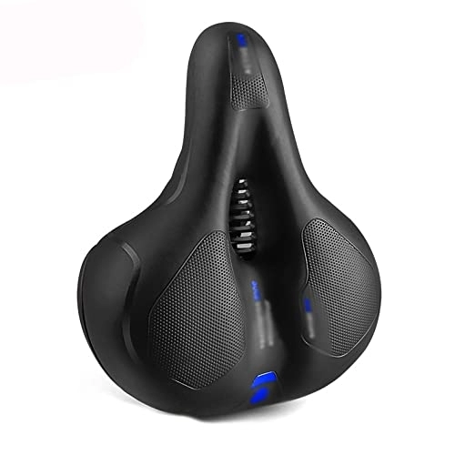 Mountain Bike Seat : COUYY Bicycle saddles men's and women's mountain bike road bike saddles shock absorption comfortable big butt bicycle seat hollow and breathable, B