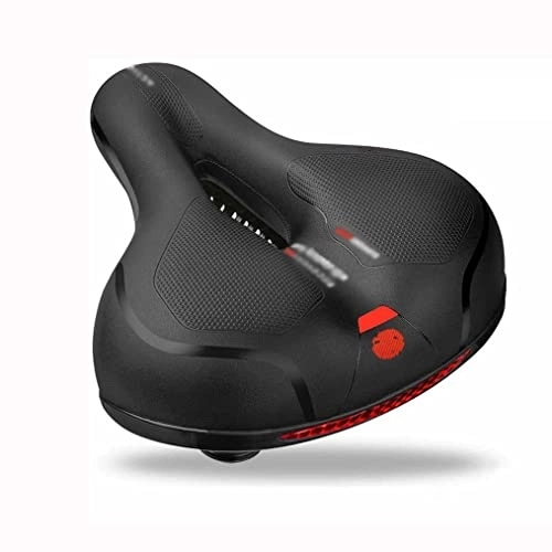 Mountain Bike Seat : COUYY Bicycle Seat Big Butt Saddle Bicycle Saddle Mountain Bike Seat Bicycle Accessories Shock Absorber Wide Comfortable Accessories, Red