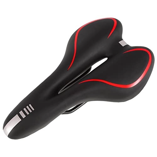 Mountain Bike Seat : COUYY New bicycle seat thickened bicycle shock absorber comfortable cushion hollow saddle shock absorption mountain bike accessories, C