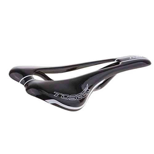 Mountain Bike Seat : CUTICATE Cycling Bicycle Saddle MTB Road Bike Carbon Fiber Hollow Comfort Saddle Seat Accessories for MTB BMX - Bright