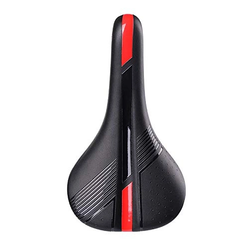 Mountain Bike Seat : Cxraiy-HO Bicycle seat Comfortable Bicycle Seat Cushion Waterproof Double Spring Cruiser / Road Bike / Travel / Mountain Bike Men's And Women's 4 Colors Bicycle saddle (Color : Red)