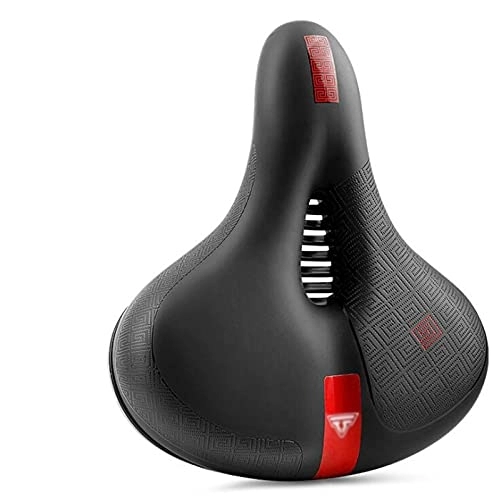Mountain Bike Seat : Cycling bicycle seat mountain bike saddle bicycle seat riding equipment accessories ergonomic bicycle seat, suitable for MTB mountain bike, folding bicycle, road bicycle bicycle mat ( Color : Red )