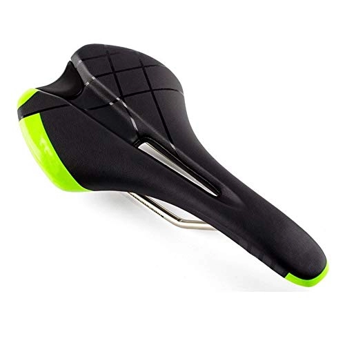 Mountain Bike Seat : Cycling Cushion Hollow Comfortable Road Mountain Bike Cushion Bicycle Riding Parts Saddle Soft Breathable (Color : Yellow)