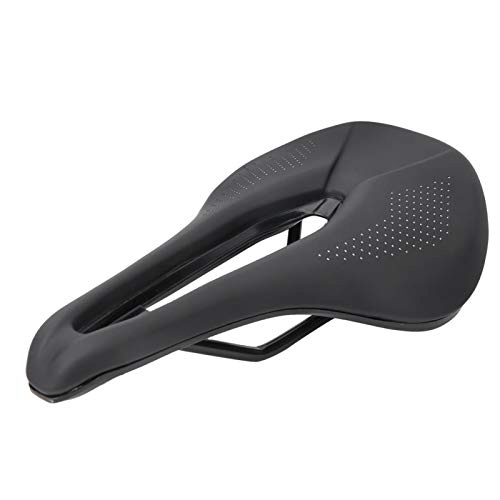 Mountain Bike Seat : Cycling Saddle Cushion Pad Seat wear-resistant robust PU Black Road Mountain Bike Bicycle Soft Hollow for School Sports for trail riding