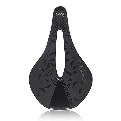 Mountain Bike Seat : CYGG Icycle seat cushion hollow breathable comfortable, carbon fiber ultra-light pattern saddle all-inclusive breathable road bike mountain bike seat