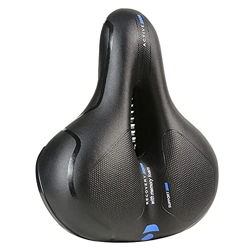 Mountain Bike Seat : D&M Bicycle saddle City bicycle Racing Mountain Bike saddle, Hollow Ergonomic Bike seat, Men and Women, Waterproof and Breathable saddle, Blue Red