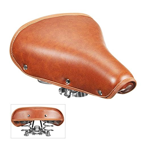 Mountain Bike Seat : Dandeliondeme Vintage Bike Seat Cushion Bike Saddle Bike Seat Cover Pad by Most Comfortable Soft Faux Leather Bicycle Saddle Cover for Women and Men and Stationary Bikes, Indoor Cycling Brown