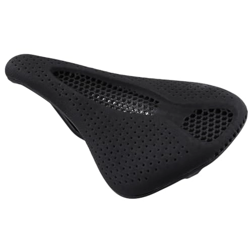 Mountain Bike Seat : Dasfie 3D Printed Ultralight Saddle Breathable Mountain Cushion Shock Absorption for Men Women Long Distance Cycling