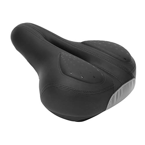 Mountain Bike Seat : DAUERHAFT Non-slip Adjustable Bicycle Saddle Bicycle Accessory with Reflextive Board