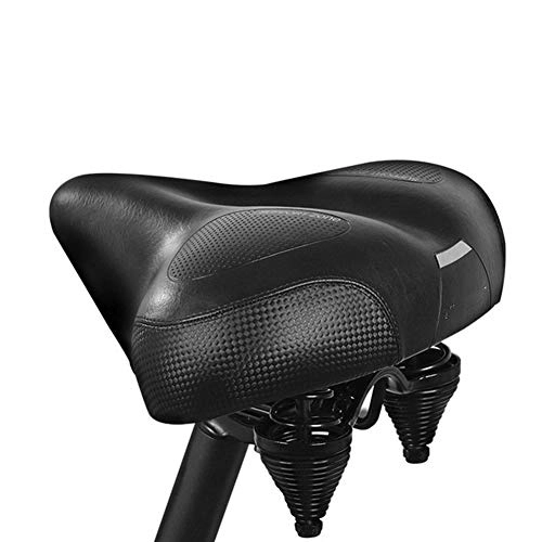 Mountain Bike Seat : DDSP 24 * 25cm Black Soft Large Gel Road MTB Mountain Bike Bicycle Saddle Seat Cover Pad Cushion Outdoor Sports Cycling Equipment Outdoor (Color : A)