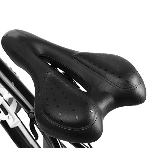 Mountain Bike Seat : Delaman Saddle, Mountain Road Bike Comfortable Silicone Seat Soft Saddle Replacement Bicycle Accessory