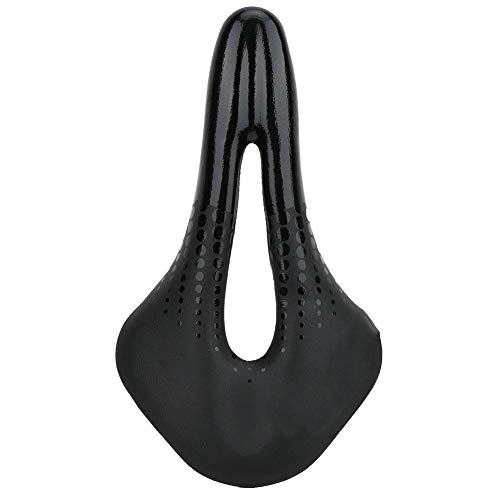Mountain Bike Seat : Demeras Outdoor Road Mountain Bike Bicycle Soft Hollow Cycling Saddle High robustness Shock Reduction Cushion Pad Seat Equipment for trail riding(black)