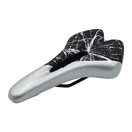 Mountain Bike Seat : DEPILA Bicycle Bike Seat Mountain Bike Comfortable Hollow Saddle Riding Equipment Seat Cushion New Bicycle Cushion Bicycle Accessories Cycling Saddle Seat (Color : Sliver)