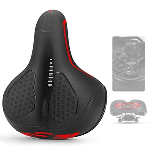 Mountain Bike Seat : DevileLover Comfortable Bike Seat Cushion Bicycle Seat for Men Women with Dual Shock Absorbing for Stationary / Exercise / Indoor / Mountain / Road Bikes Extra Wide and Padded Bicycle Saddle