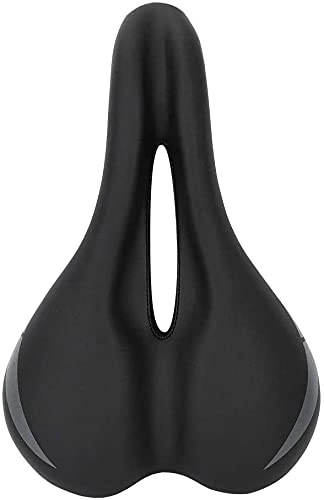 Mountain Bike Seat : DHF Health Gear Bicycle Seat, Mountain Bike Saddle with Foam Padding and Center Cutout to Relieve Pressure, Bike Seat with Excellent Shockproof and Maximum Firmness