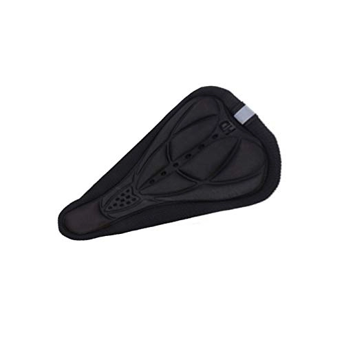 Mountain Bike Seat : Dhmm123 Bicycle accessories Bike Seat Cushion Cover Pad Mountain Cycling Thickened Soft Comfortable Silicone 3D Gel Outdoor Bicycle bicycle seat (Color : Black)