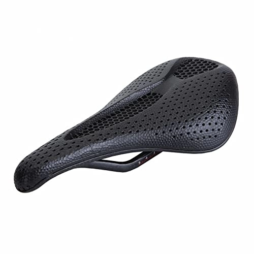 Mountain Bike Seat : DHOMY Bike Seat Honeycomb Shape Breathable Saddle Seat for Women and Men 3D Technology Carbon Fiber Ultralight for Road Mountain Bikesbike Seat Cushion (Color : A, Size : 245-143MM)
