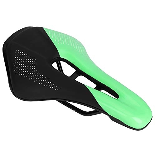 Mountain Bike Seat : Dibiao Bike Saddle Comfortable Cycling Equipment Hollow Breathable Seat for Mountain Road Bicycle Black Green
