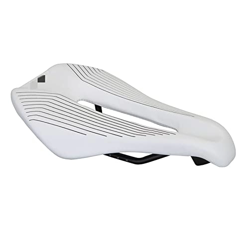 Mountain Bike Seat : DSFHKUYB LINGJ SHOP Bicycle Seat Cushion New Riding Equipment Comfortable And Breathable Seat Road Bike Saddle Mountain Bike Accessories (Color : White)