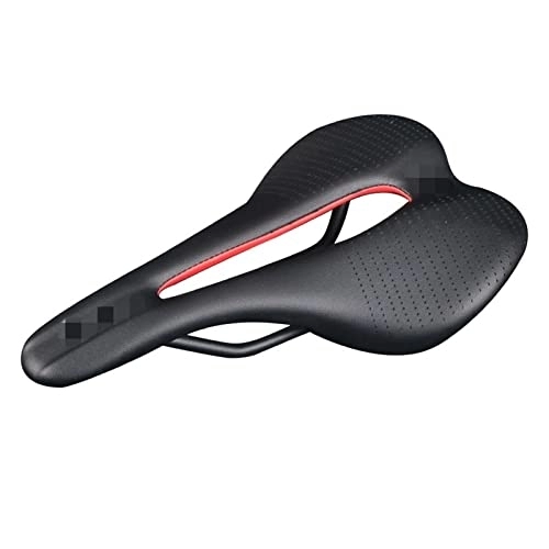 Mountain Bike Seat : DSFHKUYB LINGJ SHOP Compatible With TS20 Saddle Bicycle Saddle Mountain Bike Saddle Bicycle Seat MTB 215g MTB Saddle 7 * 7 Rail Seat Compatible With Bicycle Accessories (Color : Black)
