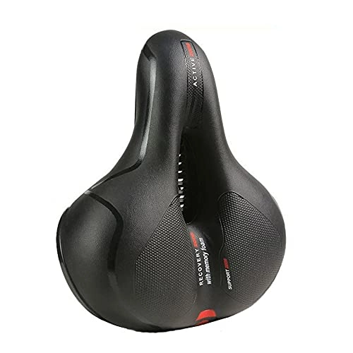Mountain Bike Seat : DUNRU Bike Seat 3D Bicycle Saddle Cover Men Women MTB Road Cycle Saddle Covers Hollow Breathable Comfortable Soft Cycling Seatsoft Bike Seat Bike Saddle (Color : Red)