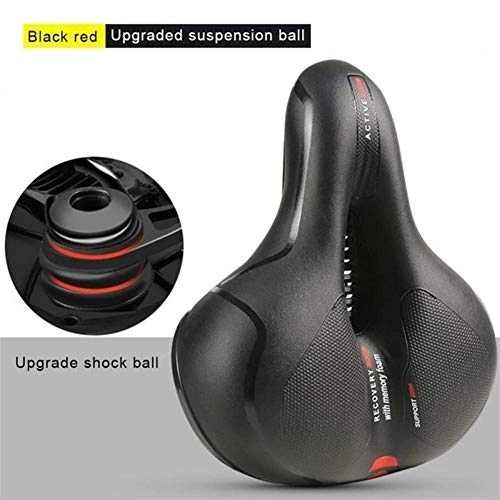 Mountain Bike Seat : DYQ Bike Saddle Bicycle Seat Cover Breathable Bikes Saddle For Cicycle Bike Accessories Comfortable Foam Cushion Cycling Gel Pads (Color : A)