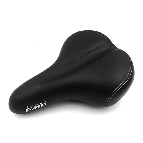 Mountain Bike Seat : DYQ MTB Bike Bicycle Saddle Thickened Widened Breathable Bicycle Saddle Seat Cover Comfortable MTB Cushion Cycling Accessories Parts (Color : Black)