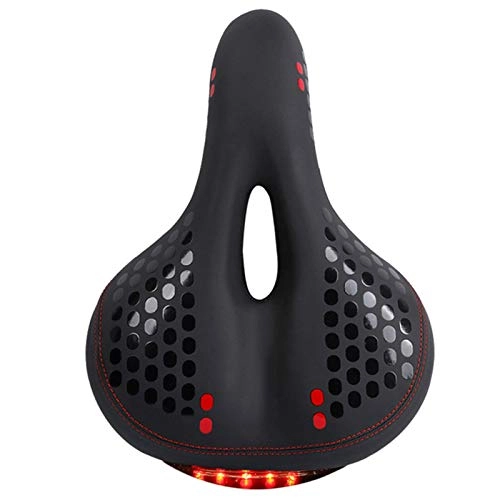 Mountain Bike Seat : DZX Bike Saddle, Soft Cycling Seat with Light Thicken Hollow Seat Mat Bicycle Saddle Fits MTB Mountain Bike / Road Bike / Spinning Exercise Bikes