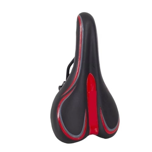 Mountain Bike Seat : EBSBAG Bicycle Saddle Mountain Bike Saddle Bicycle Seat Front Seat Cushion Bicycle Accessories (Color : Red, Size : One size)