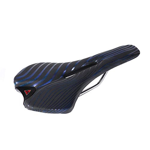 Mountain Bike Seat : ECOMN Mountain Bike Seat Soft Road Bike Seat Saddle Thicken Ultralight Breathable Comfortable Universal Cycling Accessories (color : Blue)