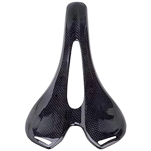 Mountain Bike Seat : ENJY Bike Saddles Carbon Fiber Mountain Bicycle Saddle Matte / smooth Bicycle Seat Hollow Design Non-slip Breathable Comfortable (Color : A)