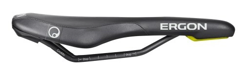 Mountain Bike Seat : Ergon SME3 Pro ergonomic Enduro bicycle saddle, black, size: S (narrow)
