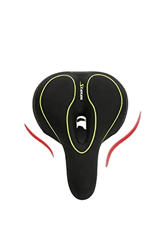 Mountain Bike Seat : ErLaLa Bicycle Seat Mountain Bike With Light Seat Cushion With Tail Light Bicycle Saddle With Light Big Butt Comfortable Seat Cushion