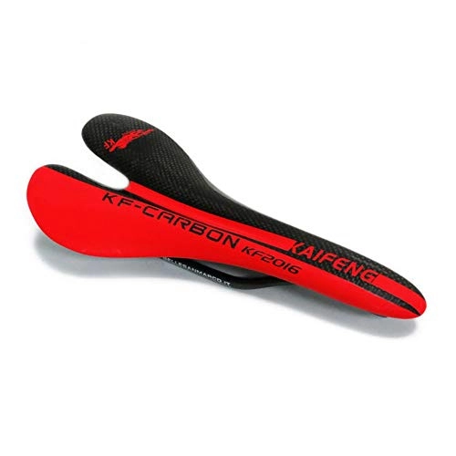 Mountain Bike Seat : Exercise Bike SeatBicycle Saddles, Full carbon fiber bicycle seat saddle, Red