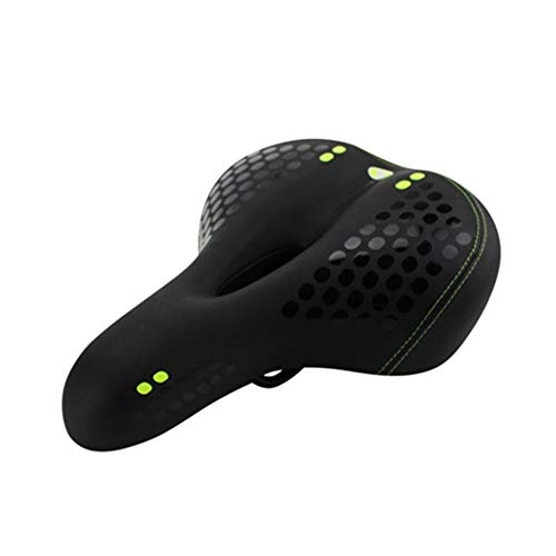 Mountain Bike Seat : Exercise Bike SeatBicycle Saddles, Mountain bike with lamp cushion with taillights, thickening and widening bicycle saddle