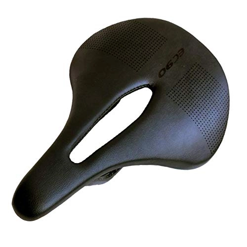 Mountain Bike Seat : F Fityle Comfortable Anti-Slip Bike Seat Shockproof Lightweight Mountain Road Exercise Bicycle Hollow Saddle Replacement - Black Wide