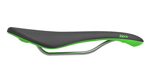 Mountain Bike Seat : Fabric & Fabric Fabric Scoop Shallow Elite Saddle Black Green