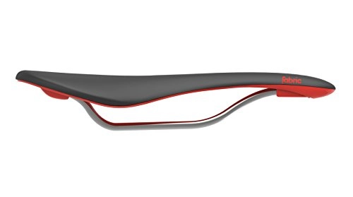 Mountain Bike Seat : Fabric Over Depth Elite, black / red