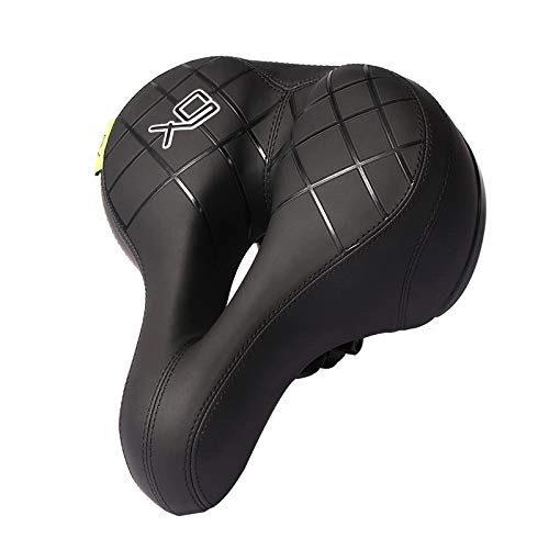 Mountain Bike Seat : FANGXUEPING Bicycle Cushion Mountain Bike Seat Cushion Bicycle Saddle Cushion Bicycle Accessories Riding Equipment 26 * 22 * 6cm Black spring with letters