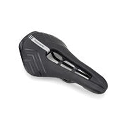 Mountain Bike Seat : feifei Hollow Breathable Comfortable Road Bike Mountain Bike Cushion Saddle Riding Accessories (Color : Black and gray)