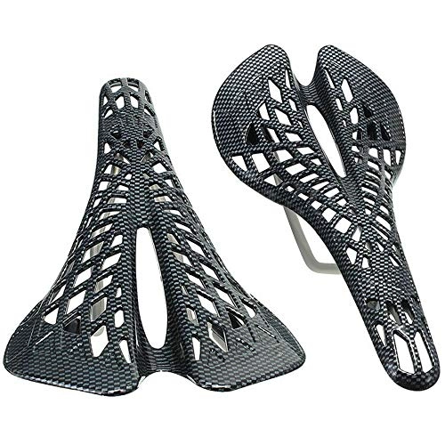 Mountain Bike Seat : FENGHU Bicycle Saddle 1 Piece Bicycle Saddle Seat Cushion Spider Carbon Fiber Pu Breathable Soft Cycling Accessories Mountain Road Bike Seats