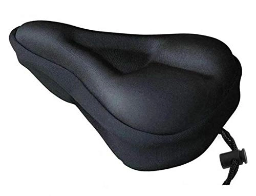 Mountain Bike Seat : FENGHU Bicycle Saddle Soft Thickened Bicycle Seat Breathable Bicycle Saddle Seat Cover Comfortable Foam Seat Mountain Bike Cycling Pad Cushion Cove