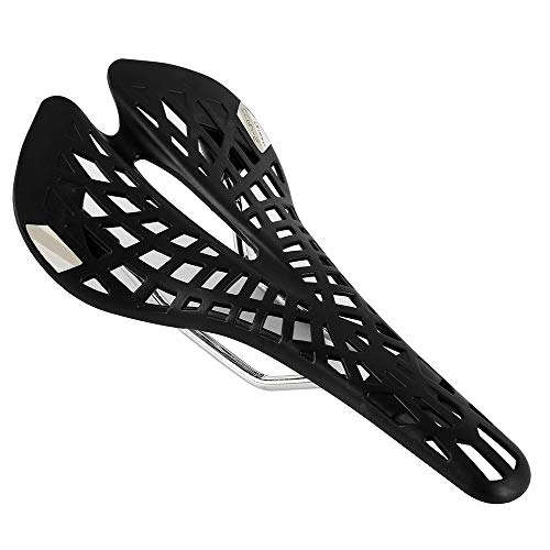 Mountain Bike Seat : FENGHU Bicycle Saddle Super Light Plastic Practial Bicycle Saddle Mountain MTB / Road Bike Saddle Seat 4 Colors Hollow Out Spider Bicycle Accessories