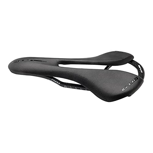 Mountain Bike Seat : Fenteer Professional Bicycle Saddle, Carbon Fiber Black Cushion PU Leather with Soft Cushion Comfortable for Cycling Replacement Mountain Bike MTB