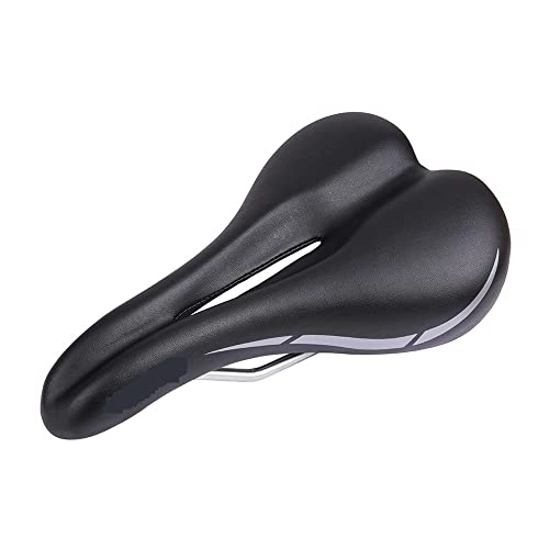 Mountain Bike Seat : FIAWAX Bicycle Saddle Soft Comfortable Hollow Breathable Road Bike Big Cushion Thicken Wide Mountain Bike Shockproof Cycling Seat