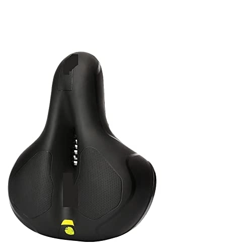 Mountain Bike Seat : FIAWAX MTB Bicycle Saddle Seat Big Butt Bicycle Road Cycle Saddle Mountain Bike Gel Seat Shock Absorber Wide Comfortable Accessories (Color : Yellow)