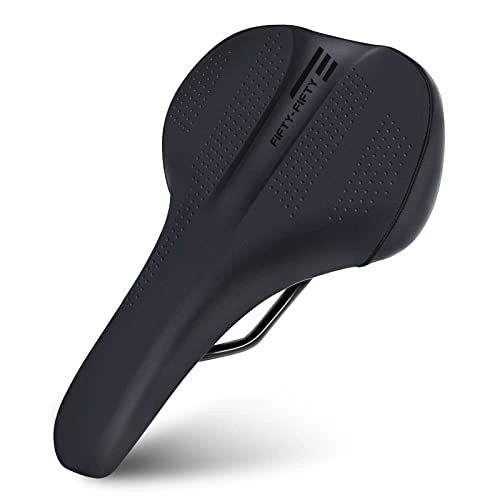 Mountain Bike Seat : FIFTY-FIFTY Bicycle saddle, bicycle seat for men and women, gel saddle is comfortable and waterproof, bicycle saddle for trekking bike, mountain bike, city bike, road bike, e-bike